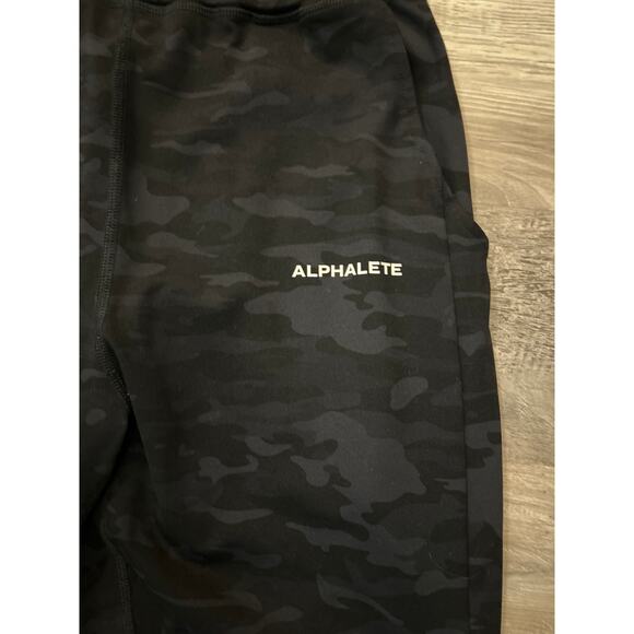 Alphalete Pro Elite Jogger Men Medium Black Gray Camo Premium Nylon Blend - Picture 2 of 7